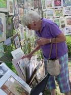 Clothesline Booth at Art on the Green photo by Don Sausser