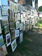 Clothesline Booth at Art on the Green photo by Don Sausser