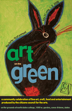 2009 Art on the Green Poster