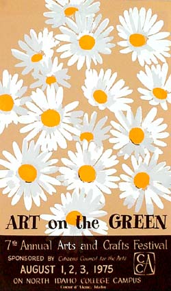 1975 Art on the Green Poster