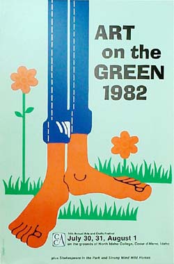 1982 Art on the Green Poster