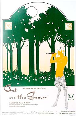 1986 Art on the Green Poster