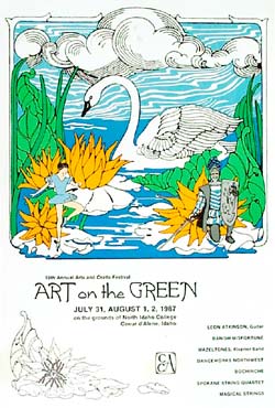 1987 Art on the Green Poster