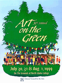 1999 Art on the Green Poster